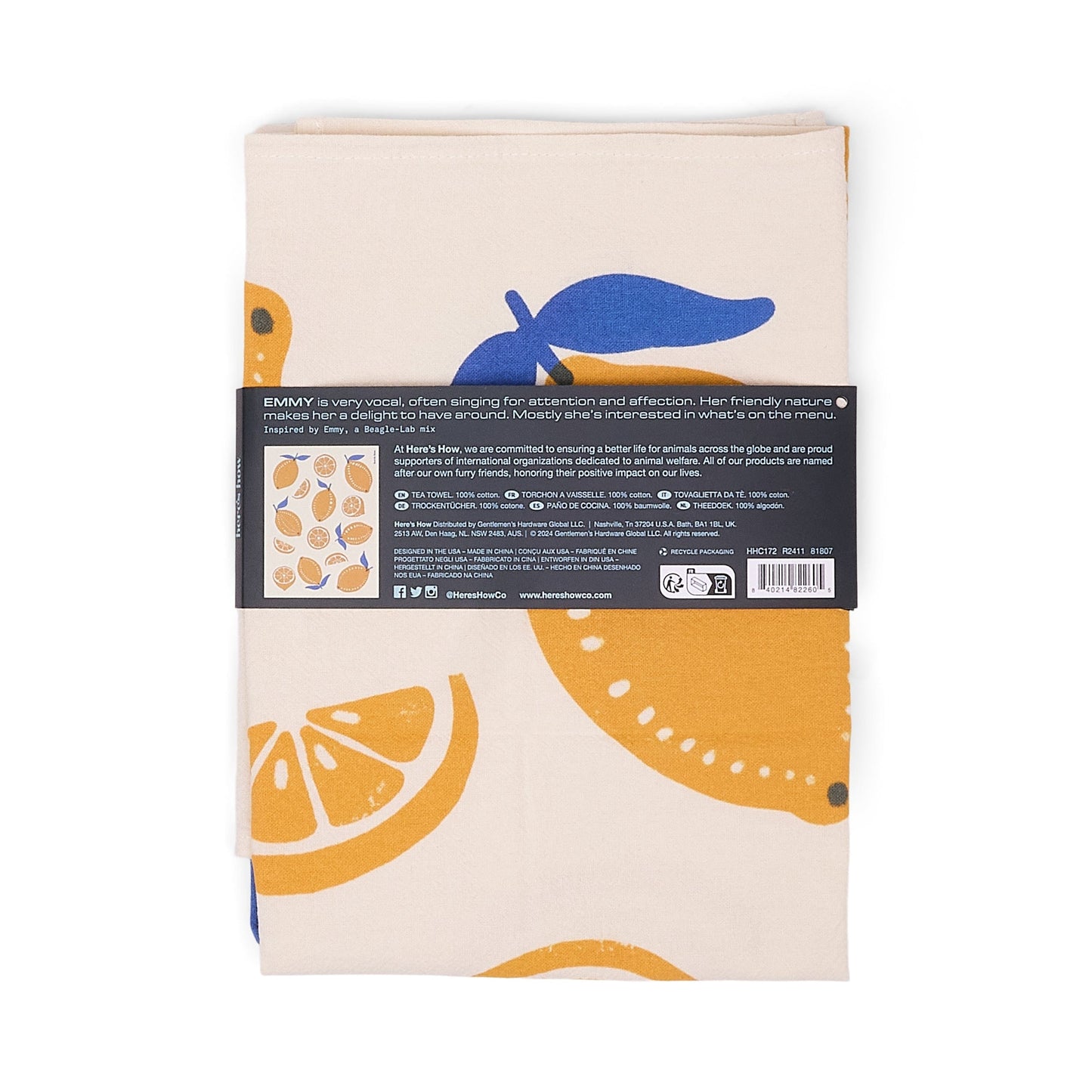 The Emmy Tea Towel Here's How