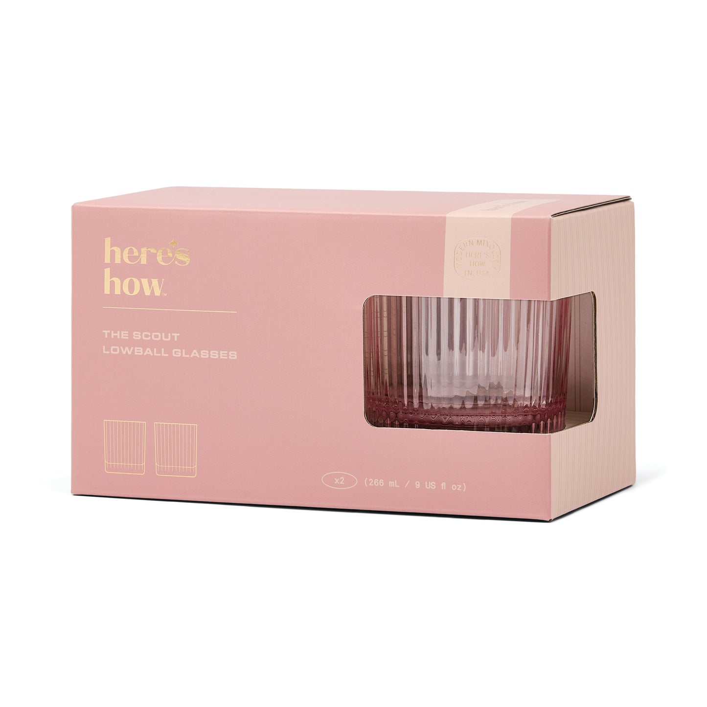 The Scout Lowball Glass - Blush