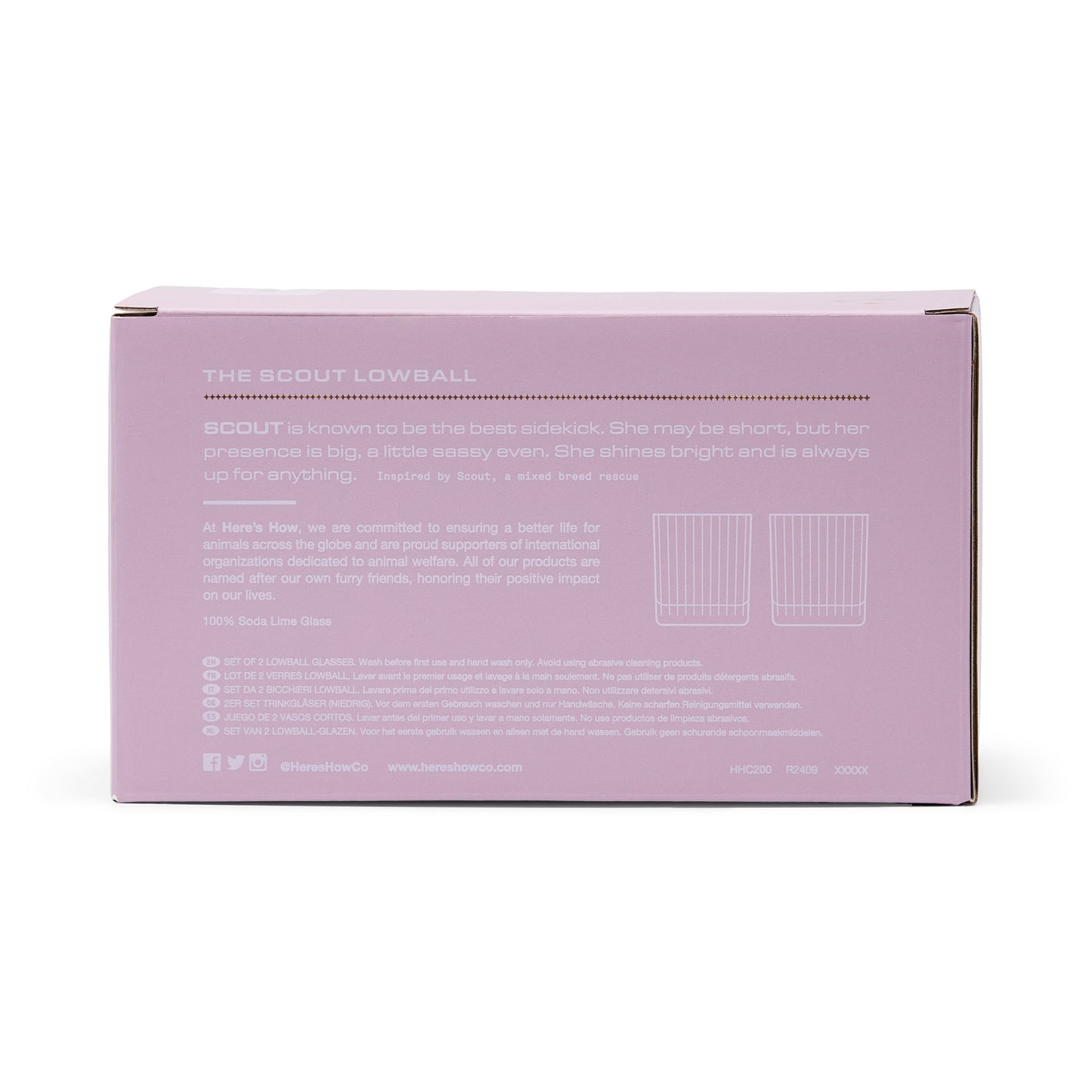 The Scout Lowball Glass - Lilac
