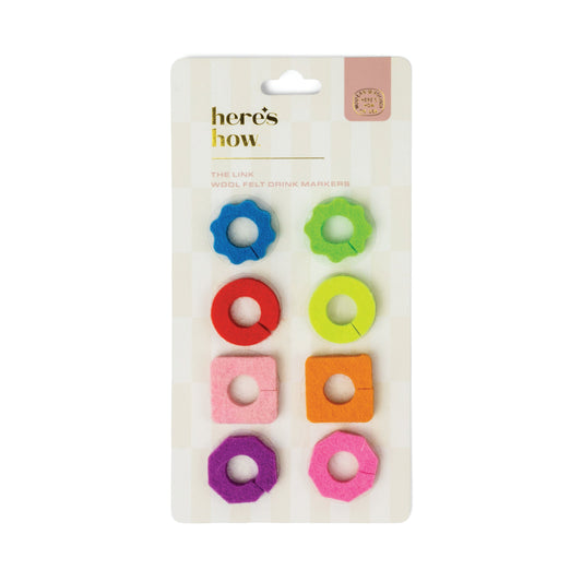 The Link Felt Drink Tags